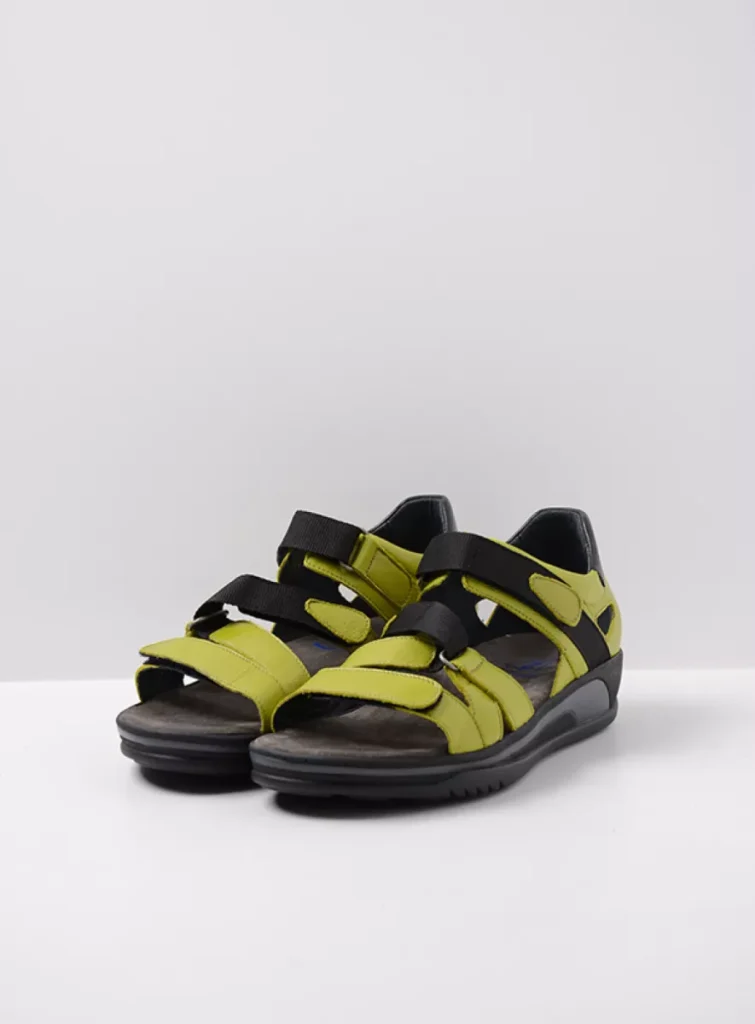 Wolky Sandalen 01055 Desh 30710 olijfgroen leer