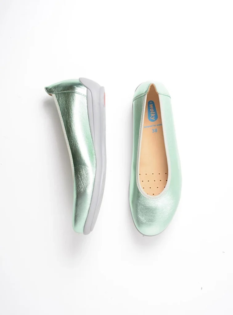 Wolky Ballerina's 00386 Duncan F2F 80707 groen biocare