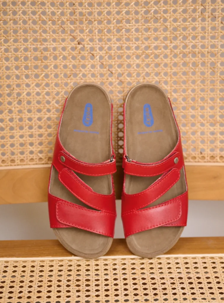 Wolky Slippers 00536 Jasper 50500 rood leer