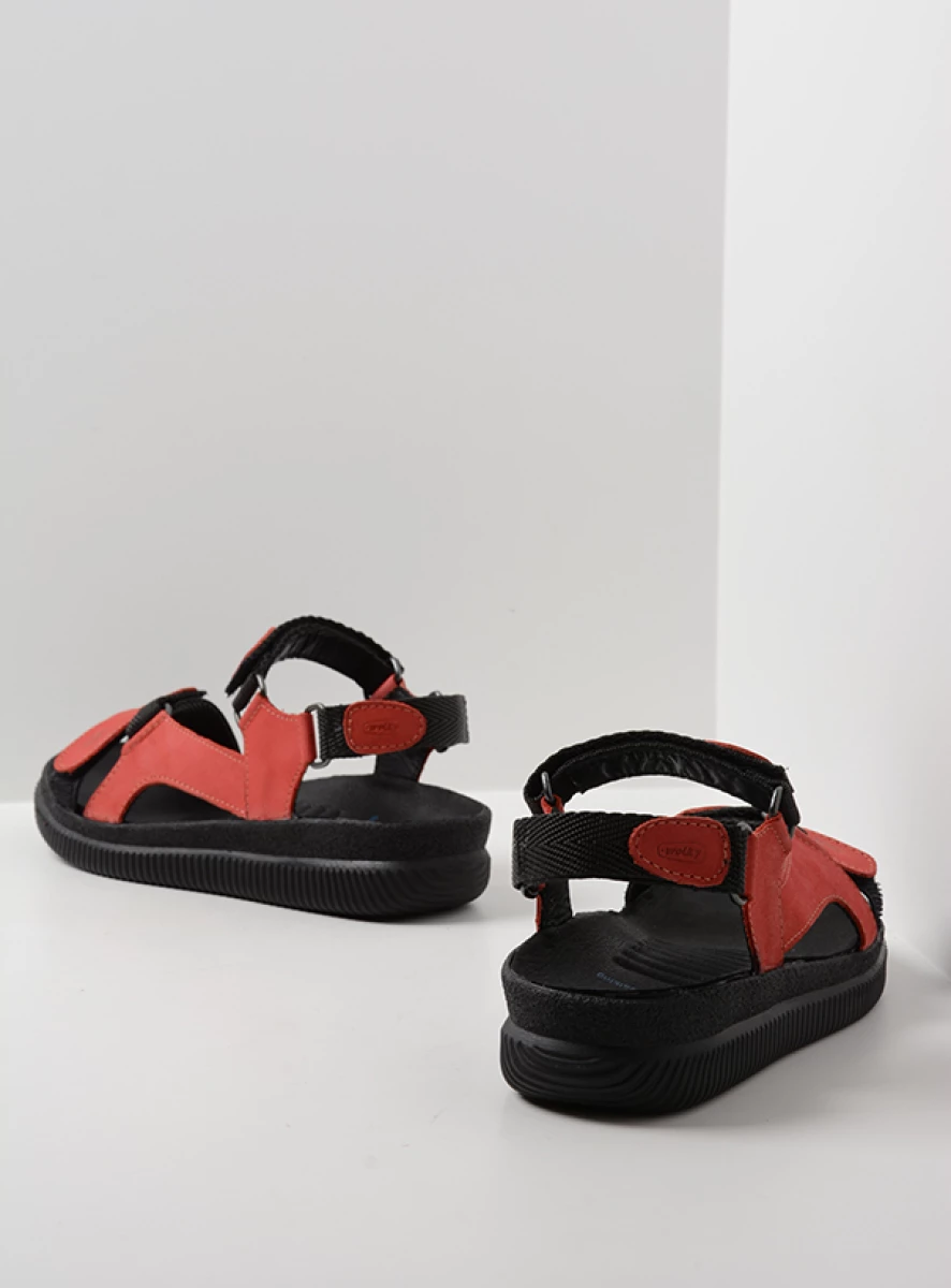 Wolky Sandalen 00710 Energy Lady 50500 rood gevet leer