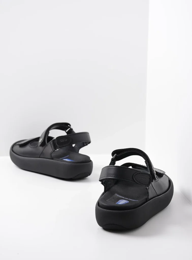 Wolky Sandalen 00827 Celine 31002 zwart leer