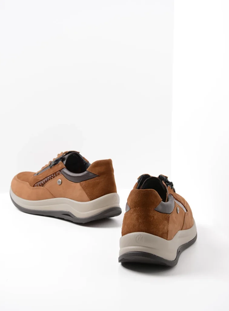 Wolky Sneakers 00975 Cupar 90431 cognac combi leer