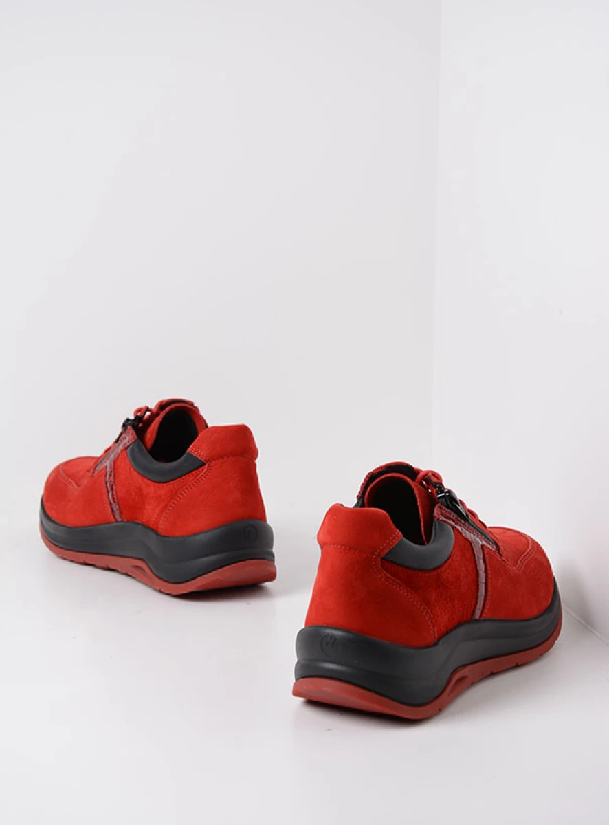 Wolky Sneakers 00979 Comrie 91501 rood combi leer