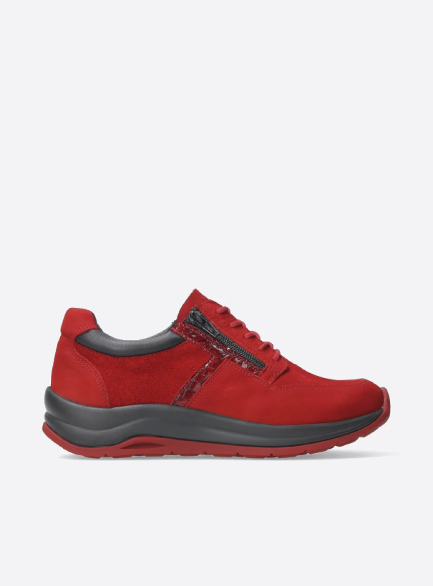 Wolky Sneakers 00979 Comrie 91501 rood combi leer