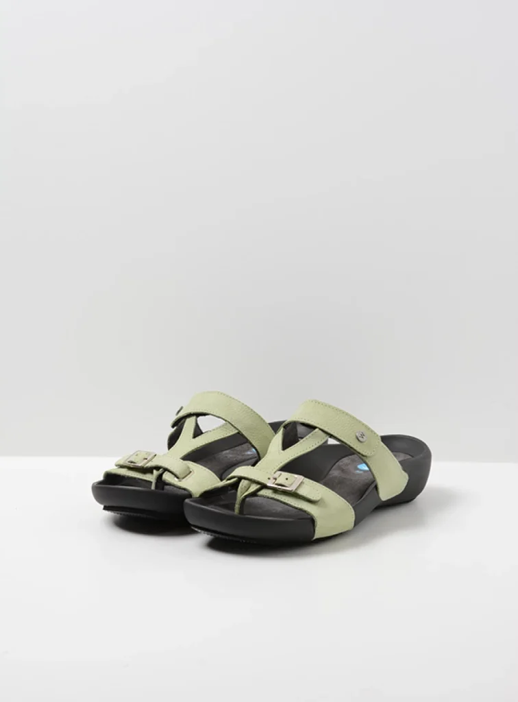 Wolky Slippers 01000 O'Connor 11706 lichtgroen nubuck