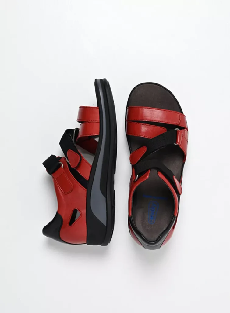 Wolky Sandalen 01055 Desh 30500 rood leer