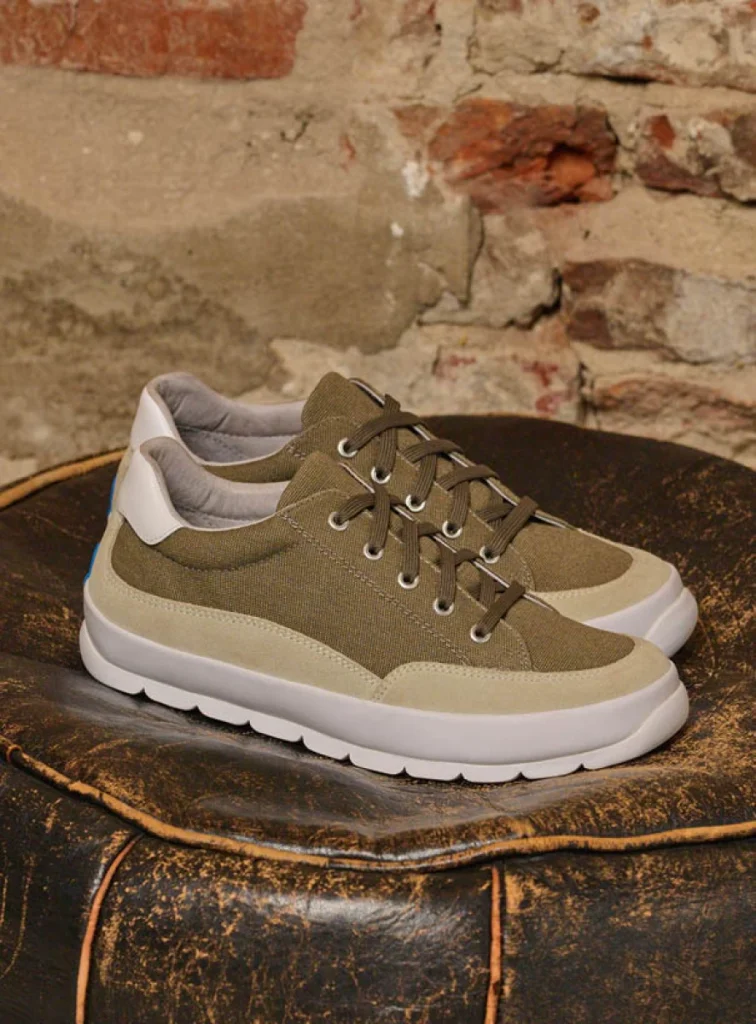 Wolky Sneakers 01425 Babati 94375 kaki canvas/suede