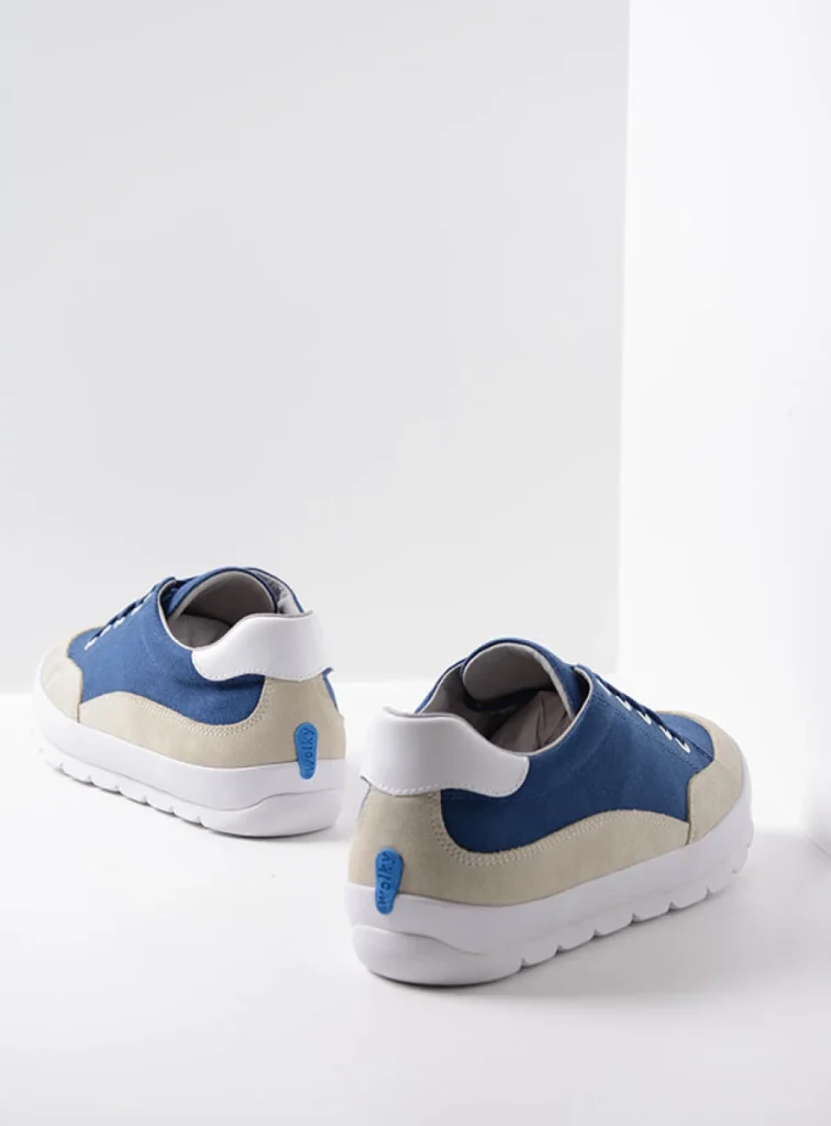 Wolky Sneakers 01425 Babati 94800 blauw canvas/suede