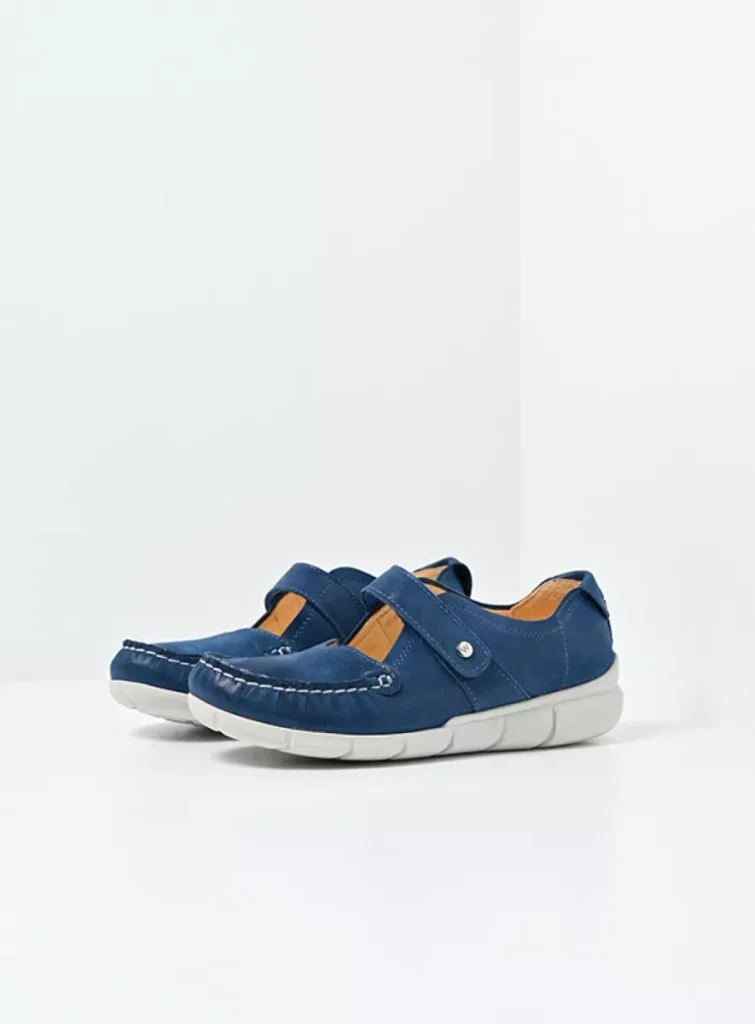 Wolky Comfortschoenen 01500 Yukon 36804 blauw effectleer