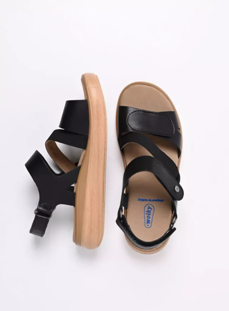 Wolky Sandalen 01930 Amara 02000 zwart biocare