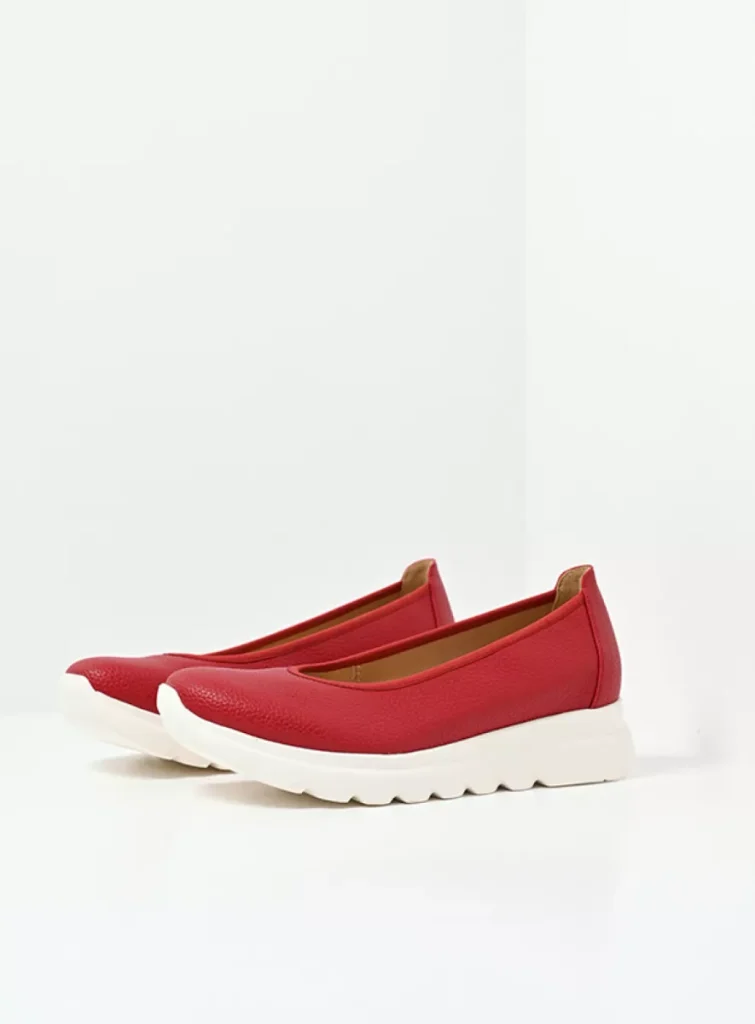 Wolky Ballerina's 02126 Snallerina F2F 81500 rood biocare