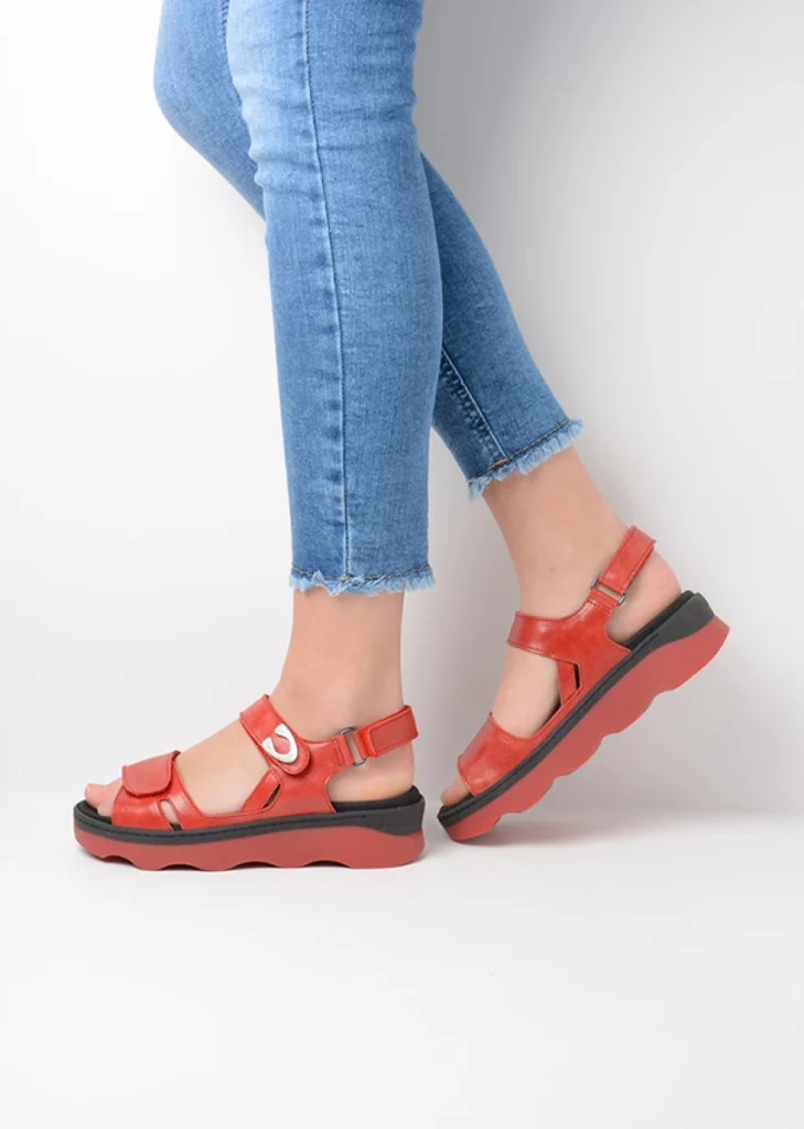 Wolky Sandalen 02350 Medusa 33500 rood leer