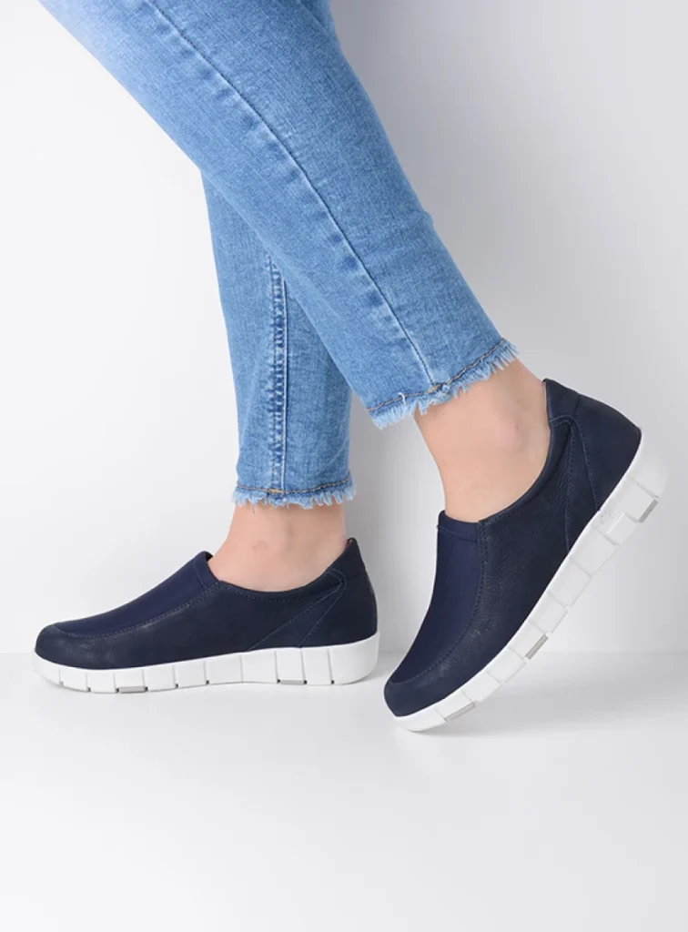 Wolky Ballerina's 02453 Salton 13870 blauw zomer nubuck