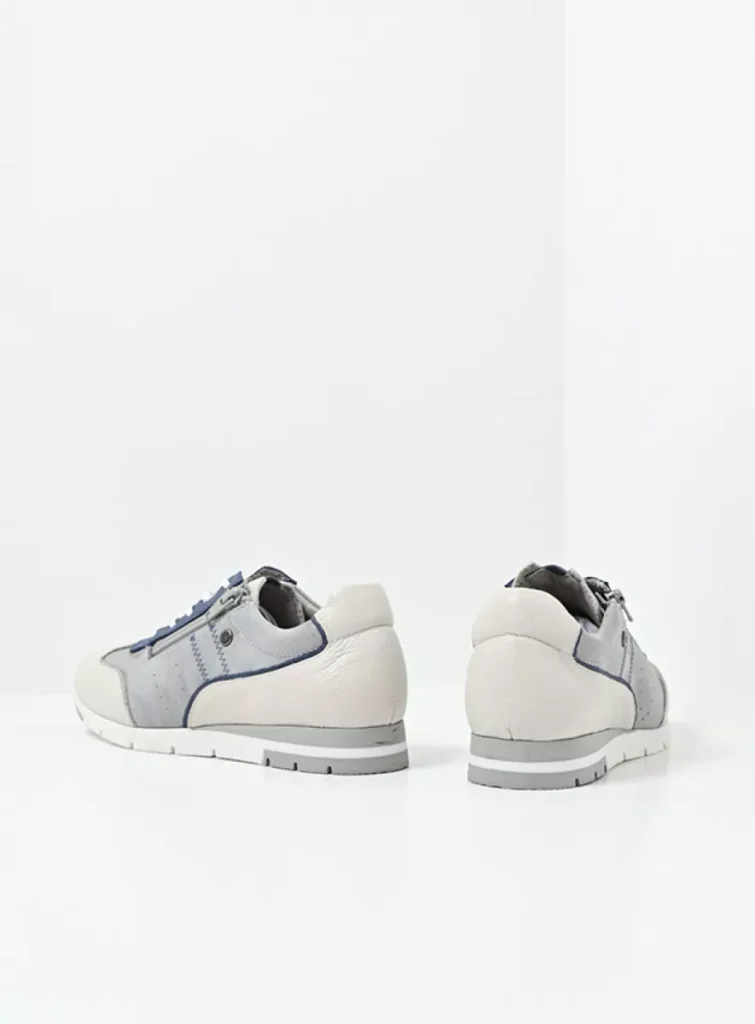 Wolky Sneakers 02526 Yell XW 37801 gebroken wit/denim leer