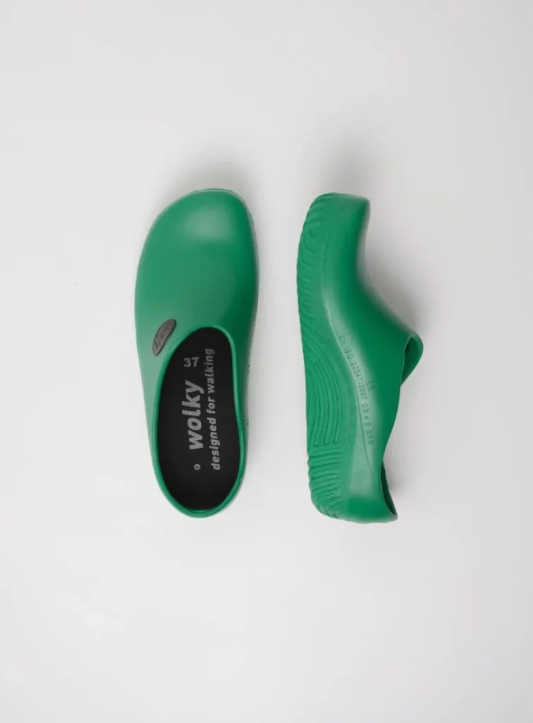 Wolky Klompen 02550 OK Clog-Klomp 90700 groen fluor PU