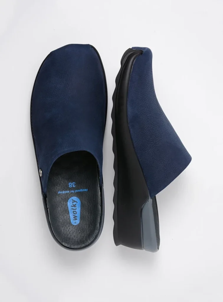 Wolky Slippers 02575 Go 11820 denim nubuck