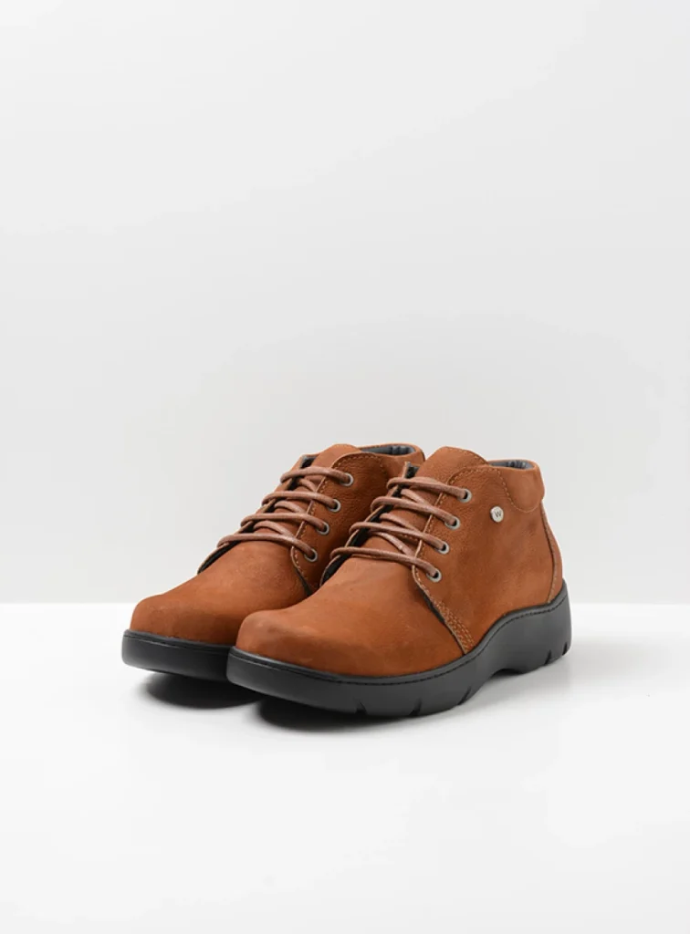 Wolky Hoge veterschoenen 03255 Tarda XW-WR 11430 cognac nubuck