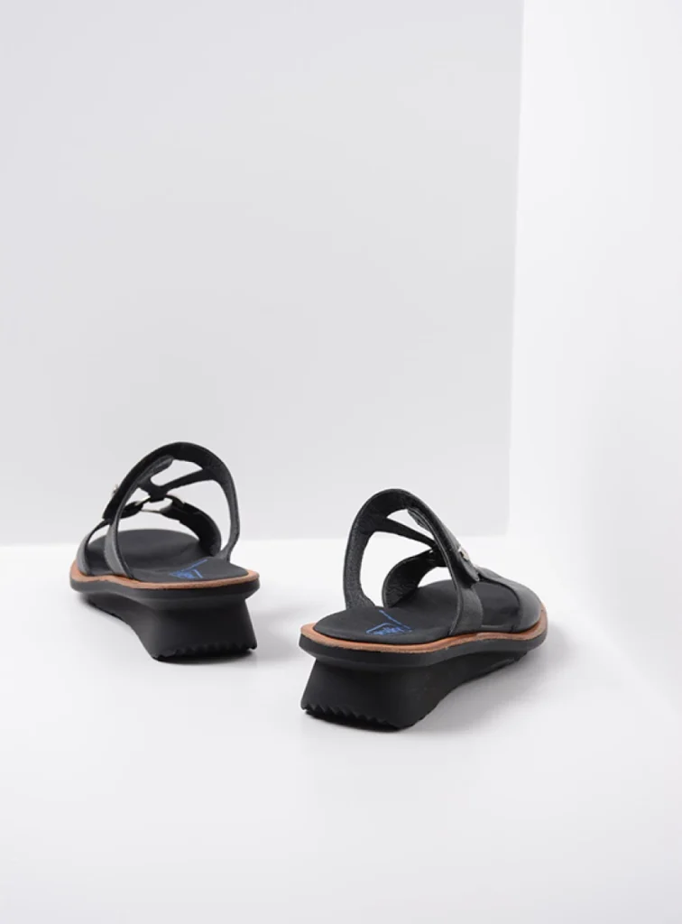 Wolky Slippers 03307 Isa 21000 zwart leer