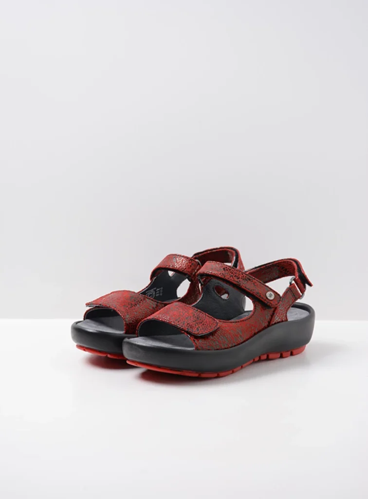 Wolky Sandalen 03333 Brasilia 41500 rood leer