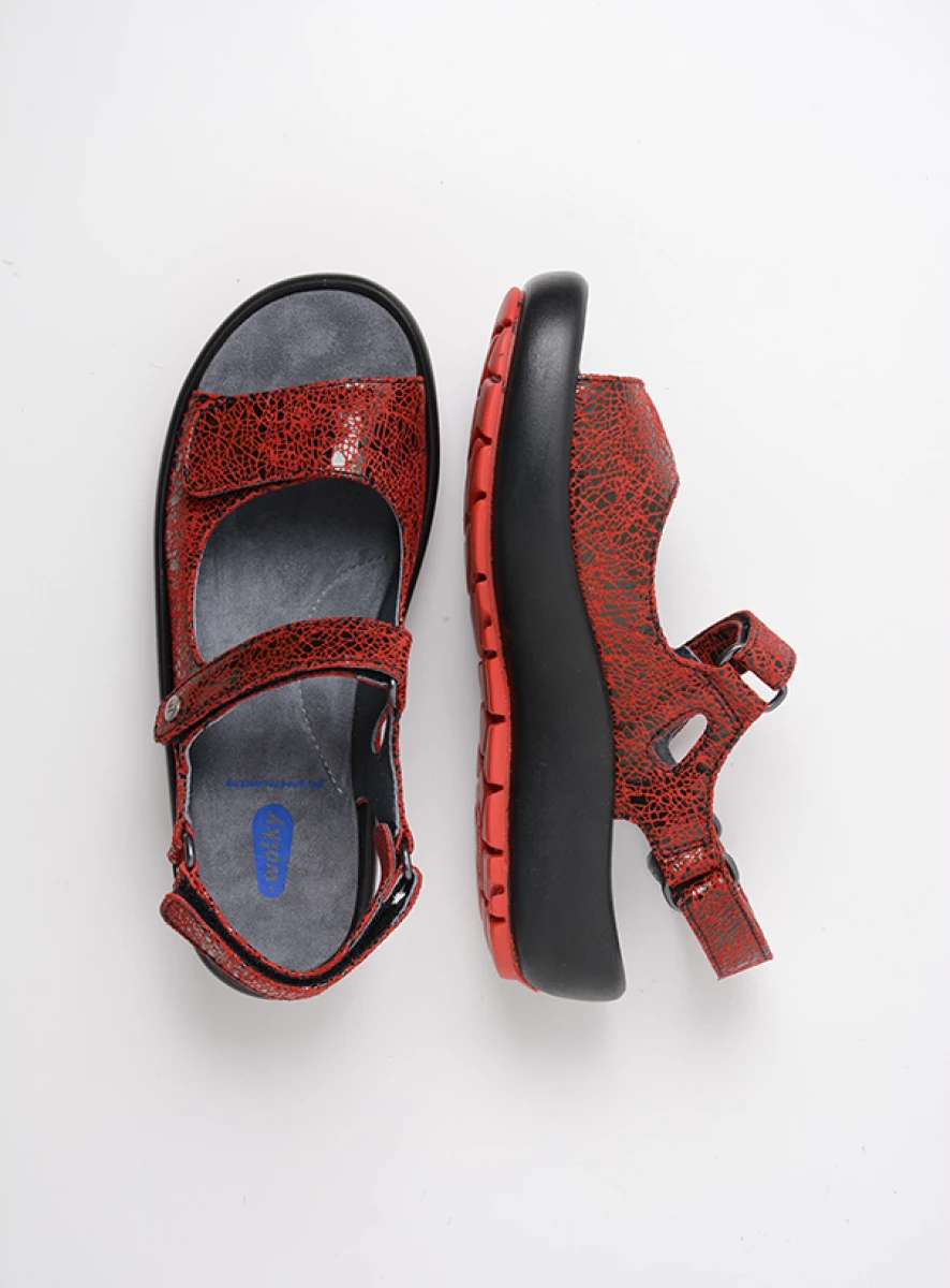 Wolky Sandalen 03333 Brasilia 41500 rood leer