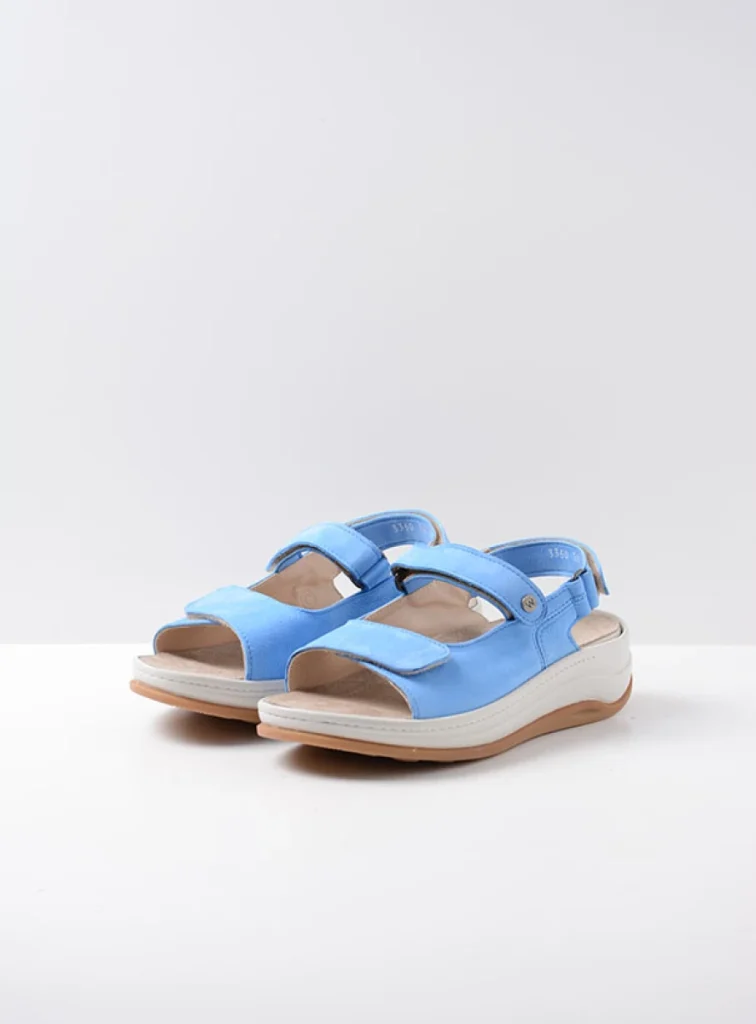 Wolky Sandalen 03350 Adura 10815 hemelsblauw nubuck