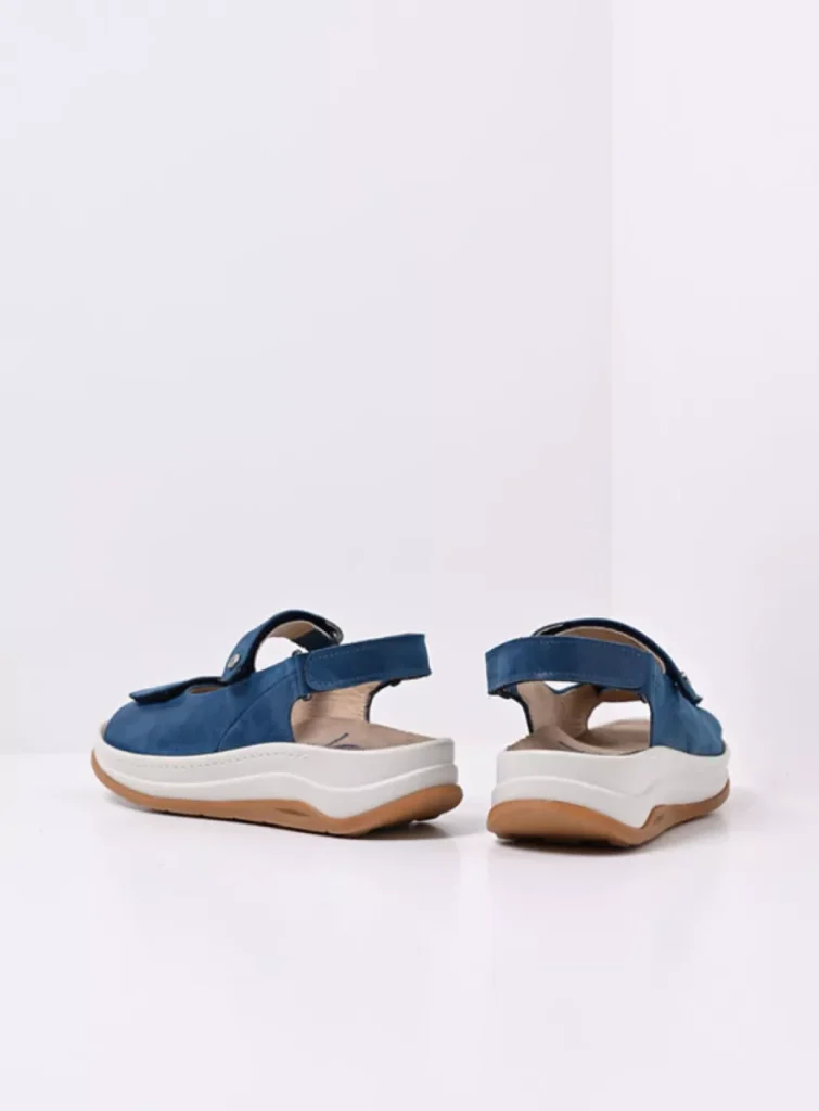 Wolky Sandalen 03350 Adura 36804 blauw effectleer