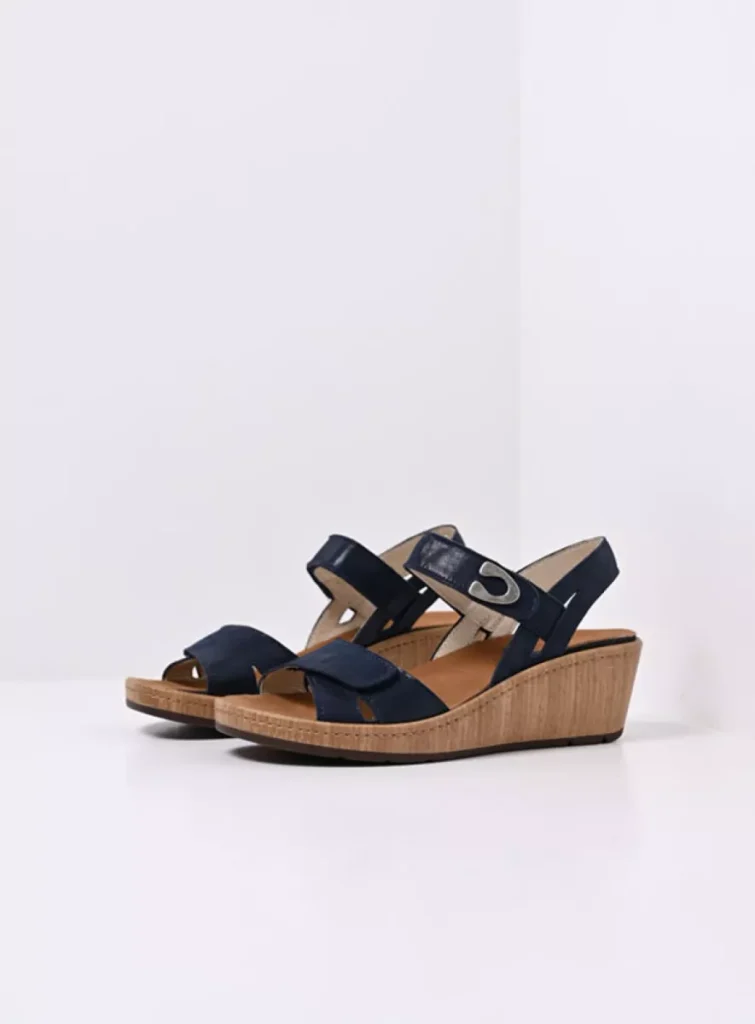 Wolky Sandalen 03552 Sanibel 36820 denim effectleer