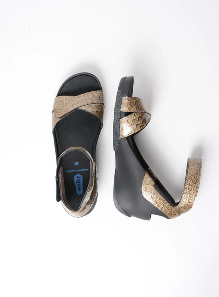 Wolky Sandalen 03776 Era 61150 taupe leer