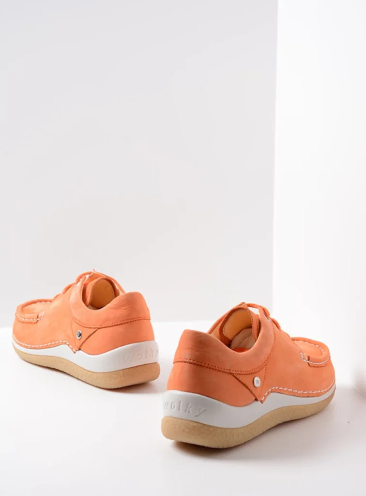 Wolky Sneakers 04525 Celebration 10557 oranje nubuck