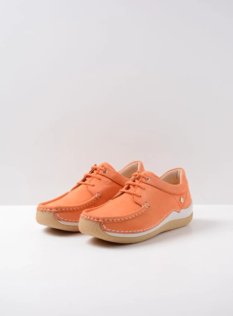 Wolky Sneakers 04525 Celebration 10557 oranje nubuck