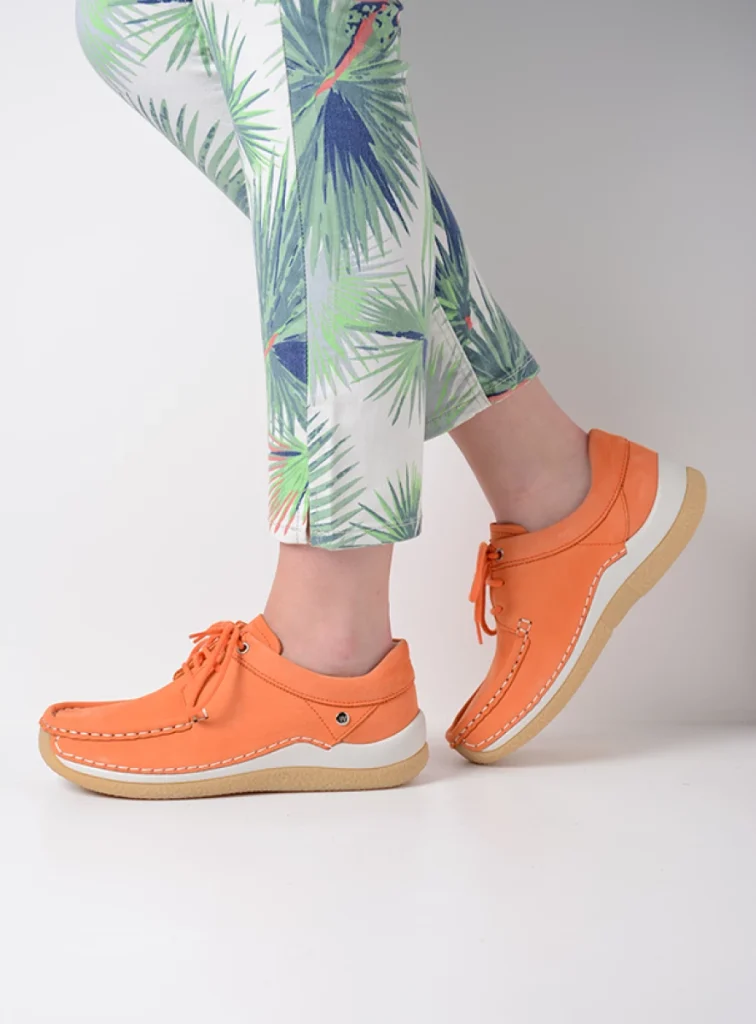 Wolky Sneakers 04525 Celebration 10557 oranje nubuck