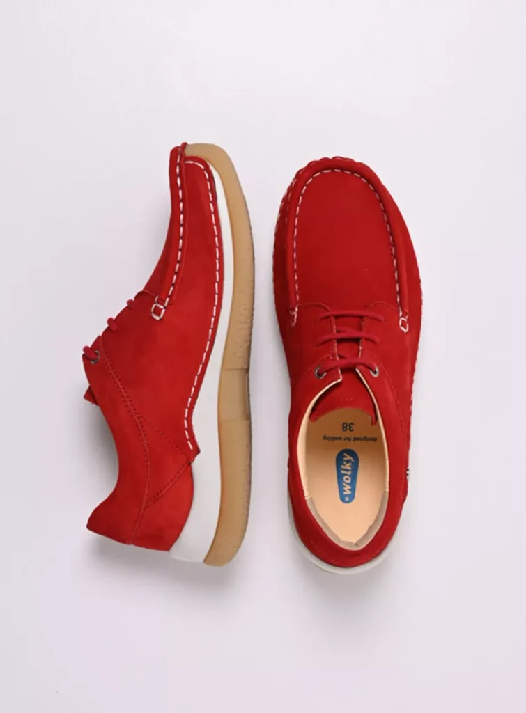 Wolky Sneakers 04525 Celebration 10570 rood nubuck