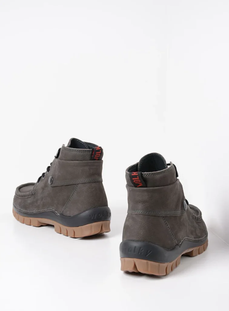 Wolky Hoge veterschoenen 04725 Jump 11301 asfalt nubuck