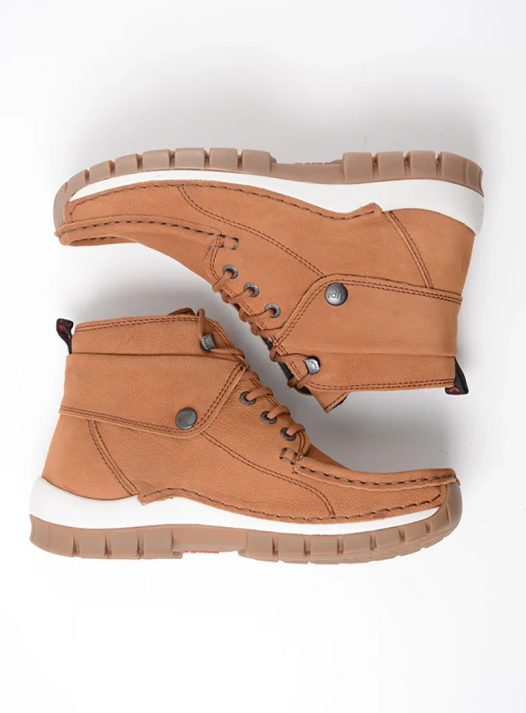 Wolky Hoge veterschoenen 04725 Jump 11430 cognac nubuck