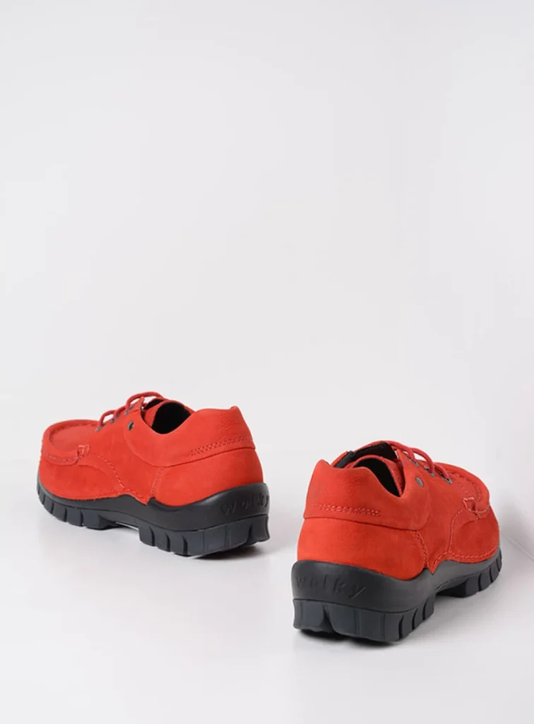 Wolky Veterschoenen 04726 Fly 11500 rood nubuck