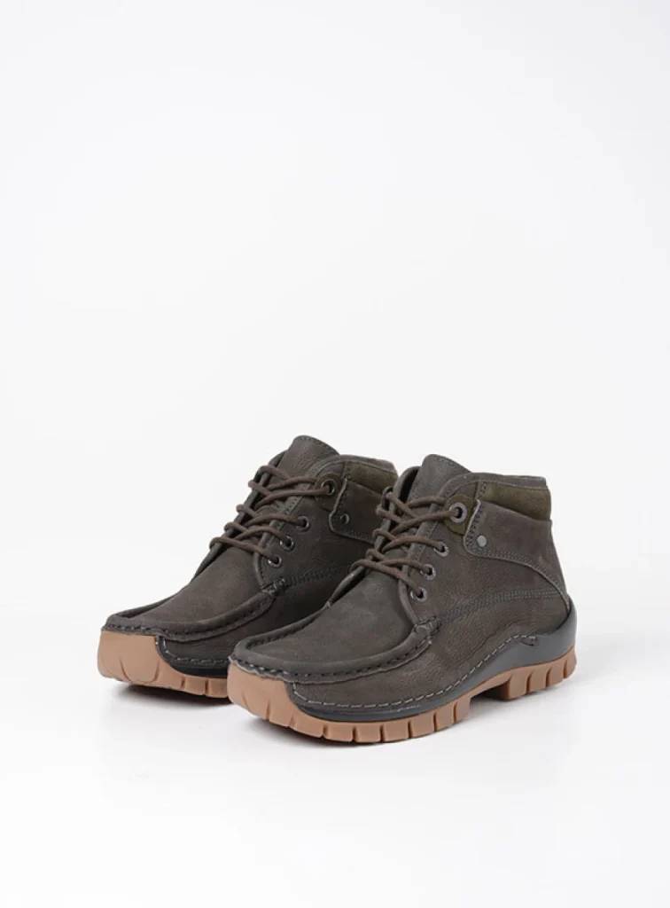 Wolky Hoge veterschoenen 04728 Cross 11301 asfalt nubuck