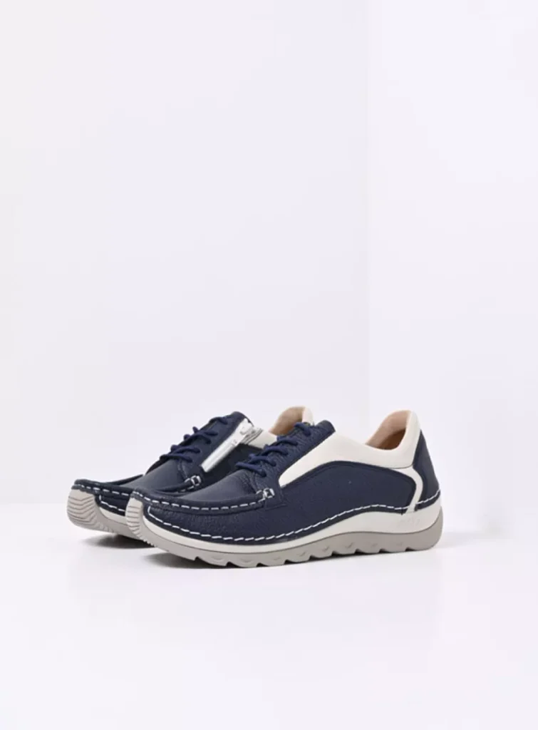 Wolky Veterschoenen 04904 Japura 71870 blauw leer