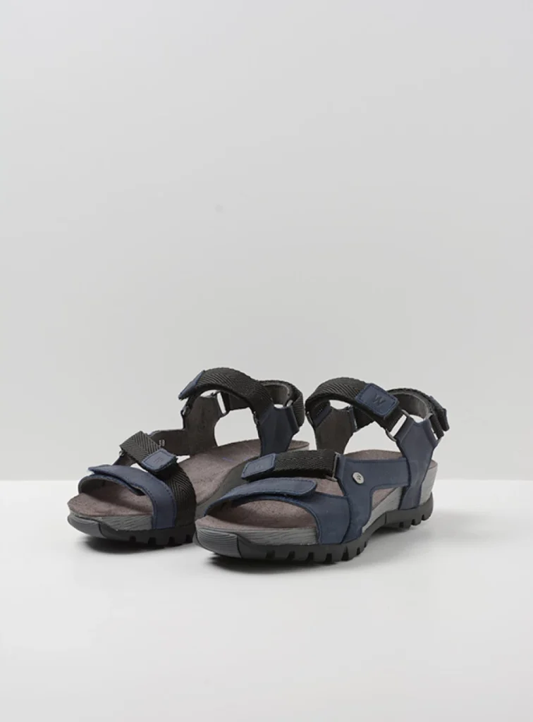 Wolky Sandalen 05450 Cradle 30800 blauw leer