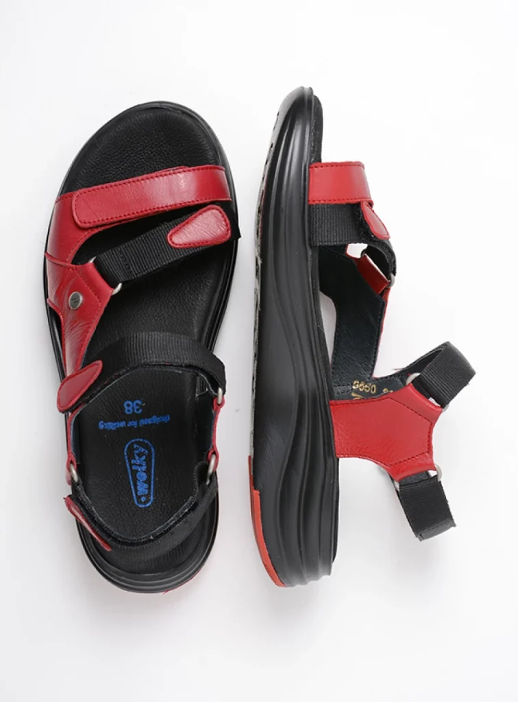 Wolky Sandalen 05650 Cirro 30500 rood leer