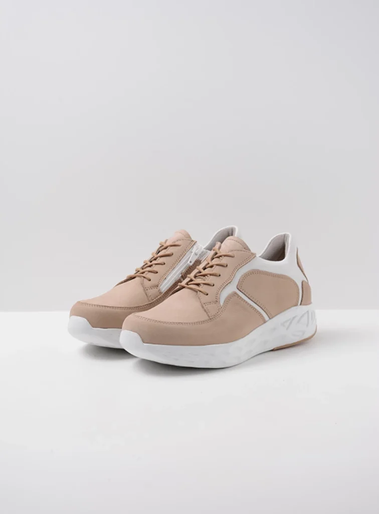 Wolky Veterschoenen 05700 Bounce 11390 beige-wit nubuck