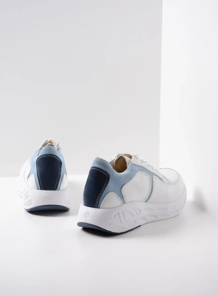 Wolky Sneakers 05700 Bounce 24186 wit/blauw leer