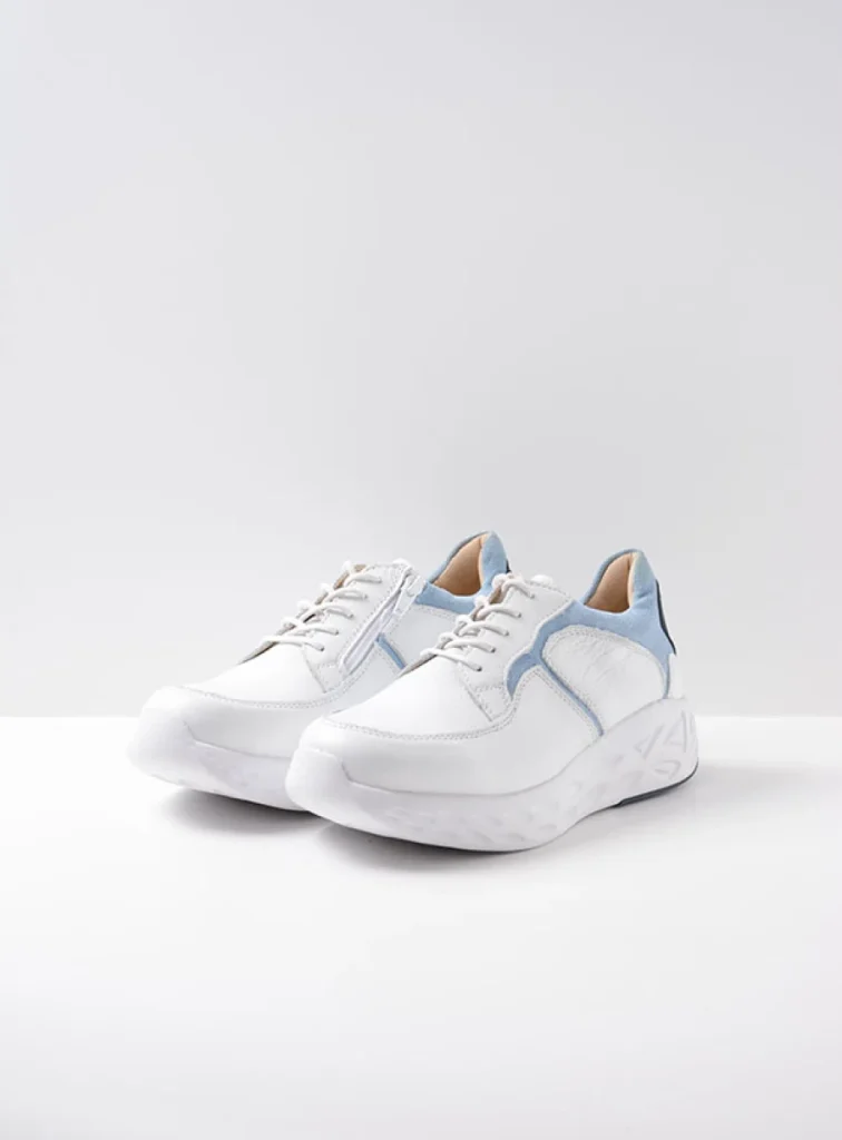 Wolky Sneakers 05700 Bounce 24186 wit/blauw leer