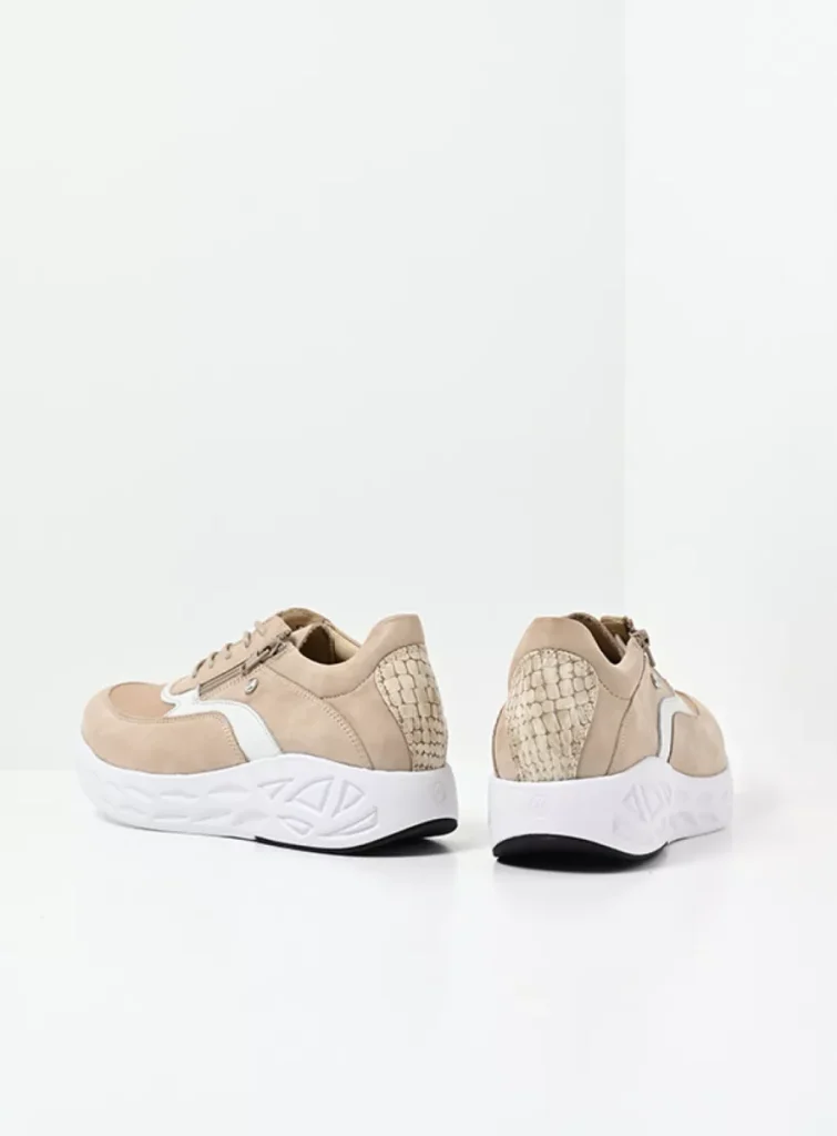 Wolky Sneakers 05703 Vitality S2F 90390 beige combi stretch leer