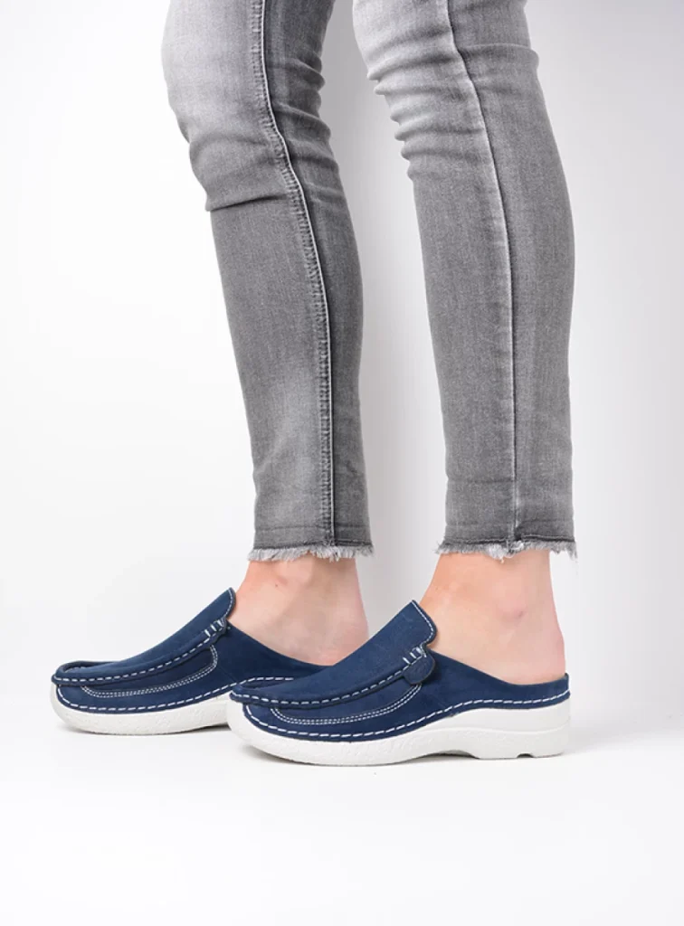 Wolky Slippers 06202 Roll Slide 11820 denim nubuck