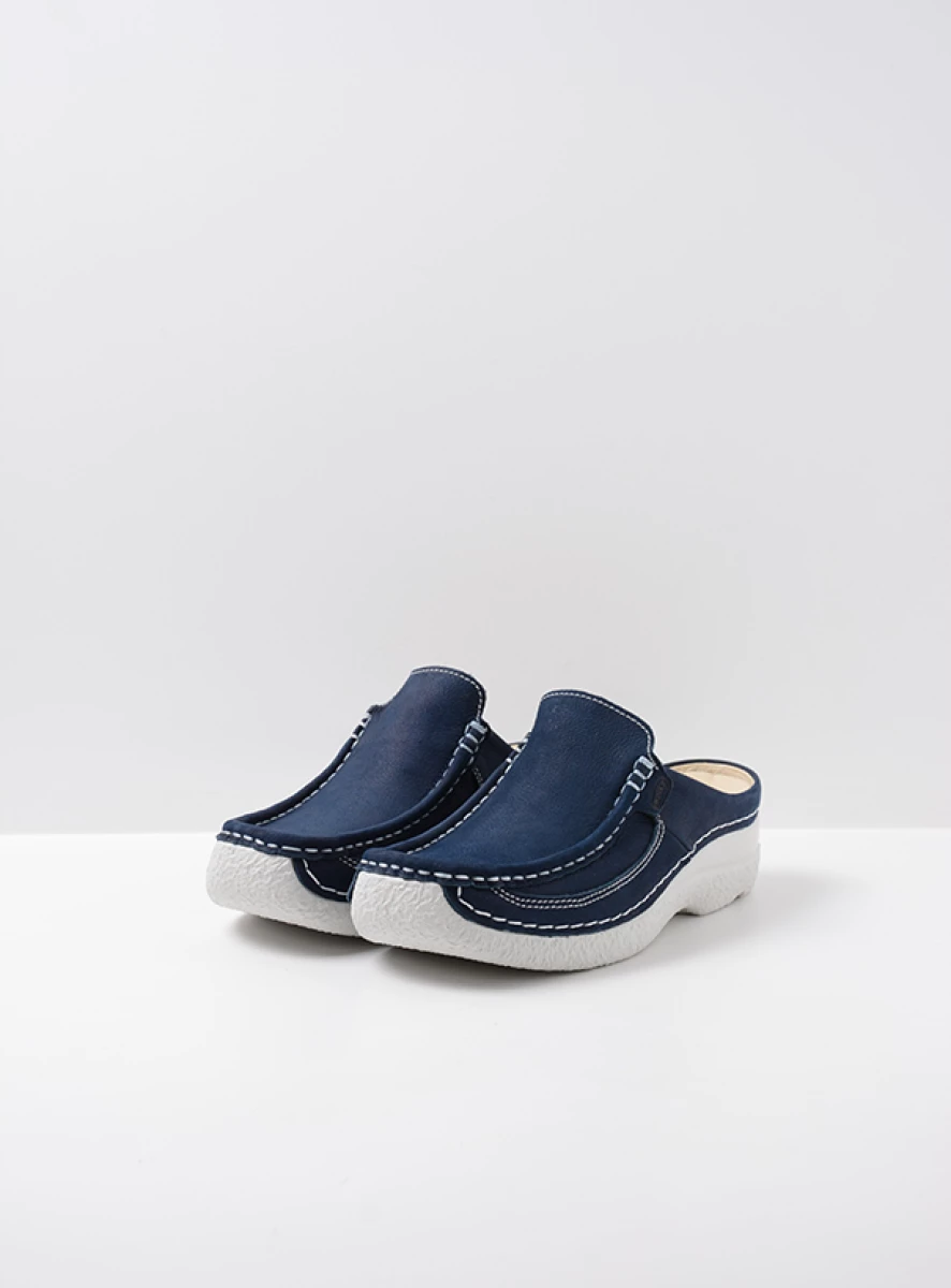 Wolky Slippers 06202 Roll Slide 11820 denim nubuck