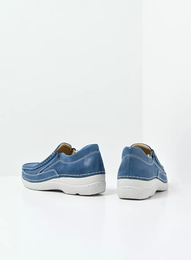 Wolky Instappers 06206 Roll Sneaker 36804 blauw effectleer