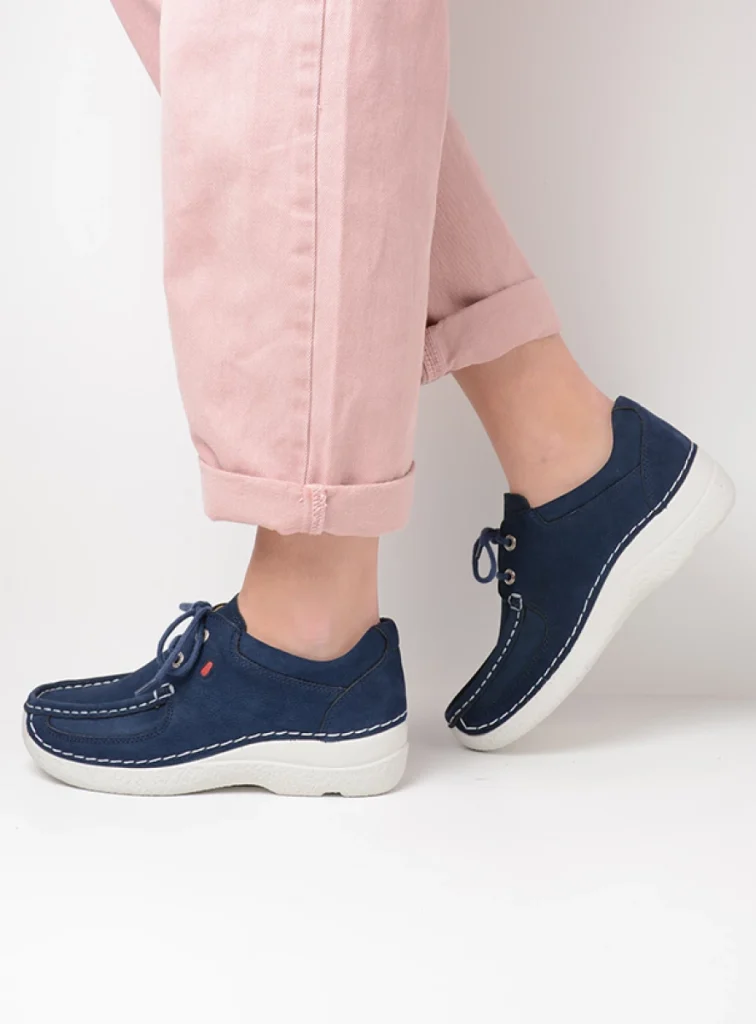 Wolky Veterschoenen 06216 Roll Shoe 11820 denim nubuck