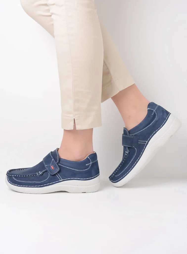 Wolky Bandschoenen 06221 Roll Strap 11820 denim nubuck