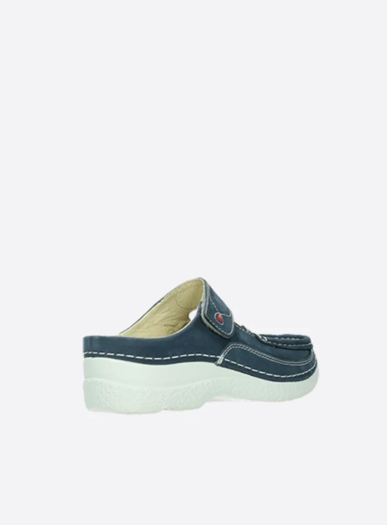 Wolky Klompen 06227 Roll Slipper 11820 denim nubuck