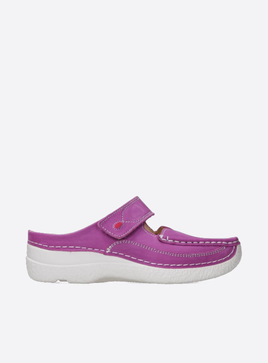 Wolky Slippers 06227 Roll Slipper 16660 fuchsia nubuck